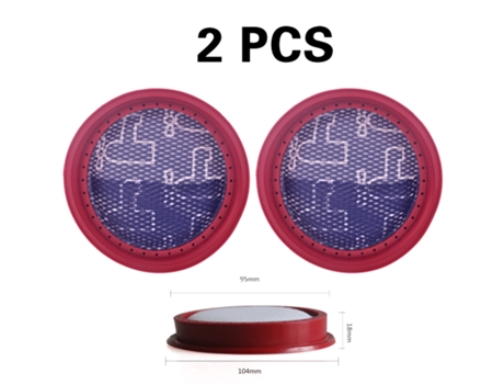 2 piezas para Dibea D18 D008Pro reemplazo de aspiradora filtro lavable Parte filtro piezas de repuesto