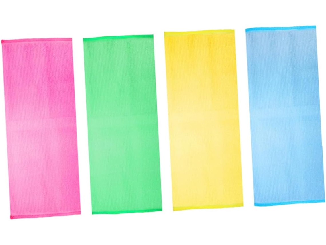 Juego de 4 toallas de baño cómodas y prácticas.