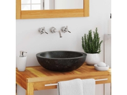 Lavabo 40x12 cm Mármol Negro DKD HOME DECOR