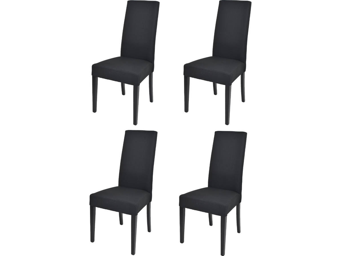 Conjunto de 4 Cadeiras T M C S Chiara (Preto - 99x46x55 cm - Madeira)