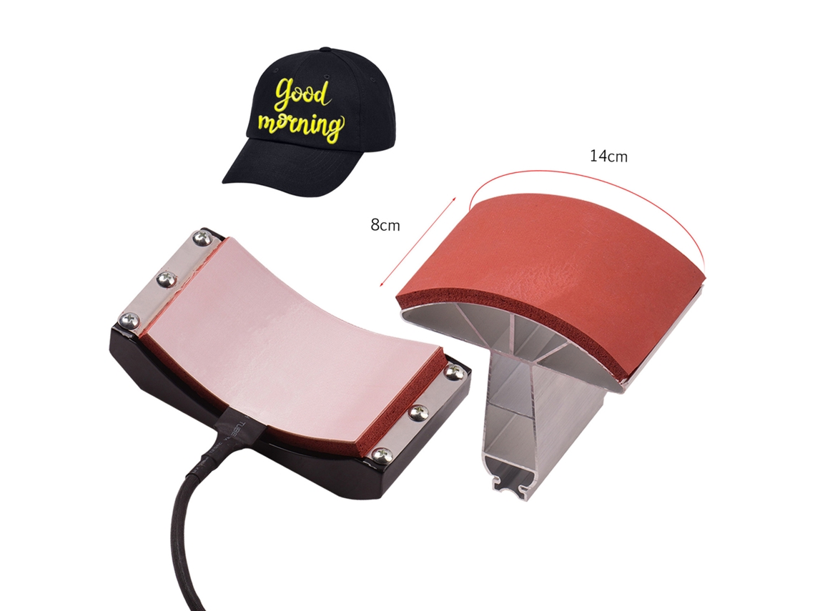 Accesorio De Gel De Sílice Para Prensar Sombreros, 5,5 X 3 Pulgadas, 220 V, Para Máquina De Transferencia De Calor Por Sublimación.