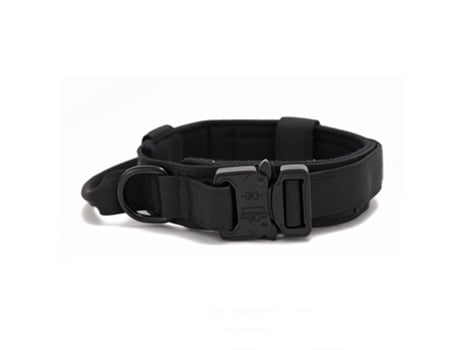 Collar de perro táctico para perros medianos grandes, collares de perro resistentes con asa y metal