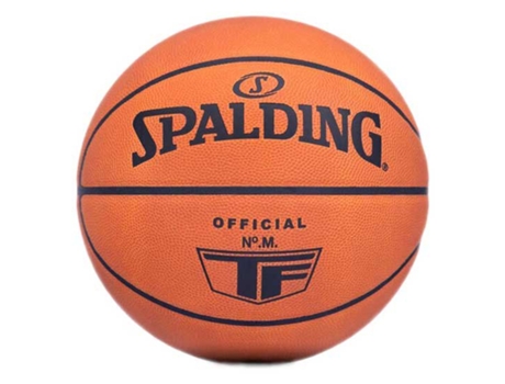 SPALDING Balón de Baloncesto tf modelo m cuero (Naranja)