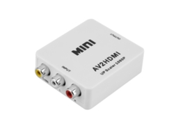 Convertidor RCA AV 2 a HDMI (Blanco)