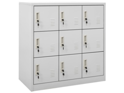 Armario 90x45x92,5 cm Acero Gris Claro DKD HOME DECOR