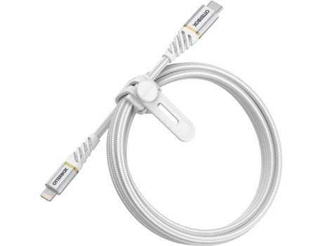 OtterBox Cavo Premium Intrecciato USB-C a Lightning per Iphone Ipad 1M Bianco