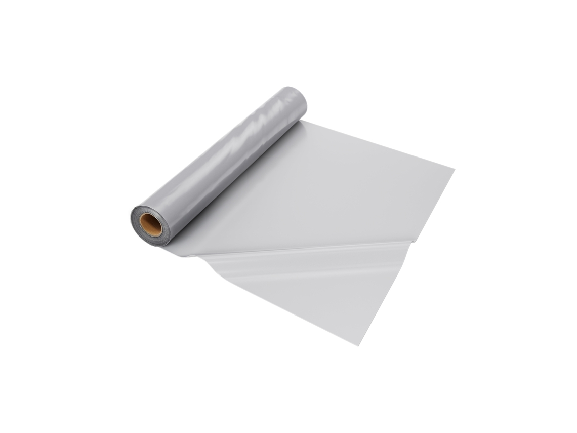 Rollo de plástico Succebuy de 8 milésimas de pulgada, 6,5 x 164 pies, polietileno de alta resistencia, gris