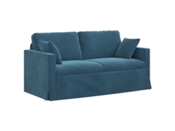 Sofá De Salón | Sofá De Descanso | Sofá Azul 158 X 78 X 80 Cm Terciopelo