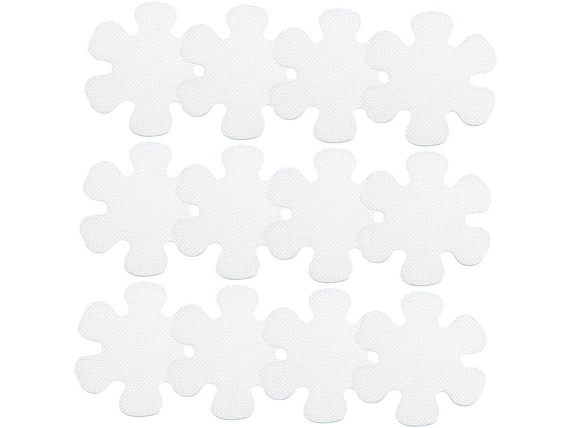 Juego de 12 pegatinas antideslizantes con forma de flor para baño y otras superficies. Impermeables.