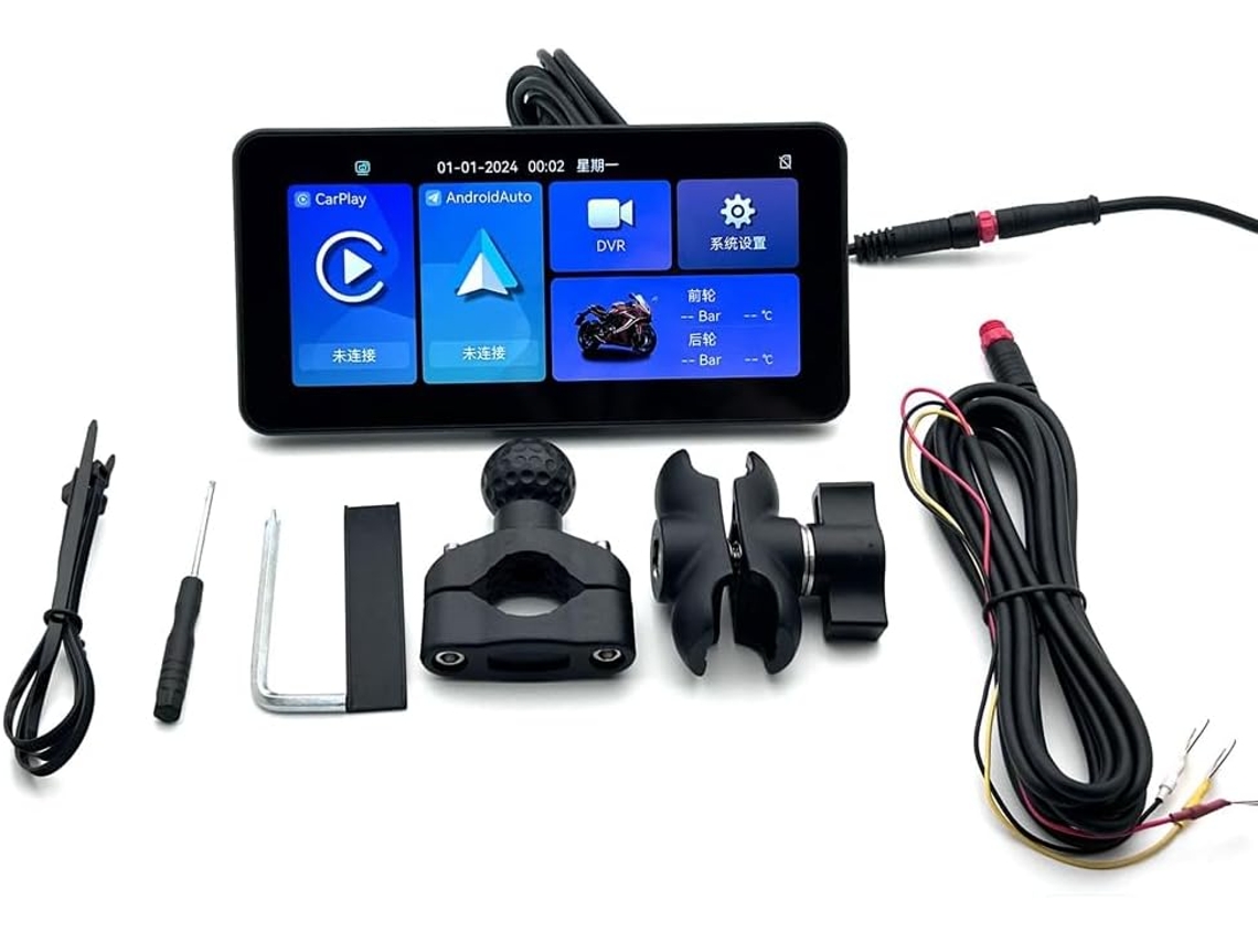 Navegador Gps Portátil Para Motocicleta De 6,25 Pulgadas Sin Carplay/android Auto Con Pantalla Táctil.
