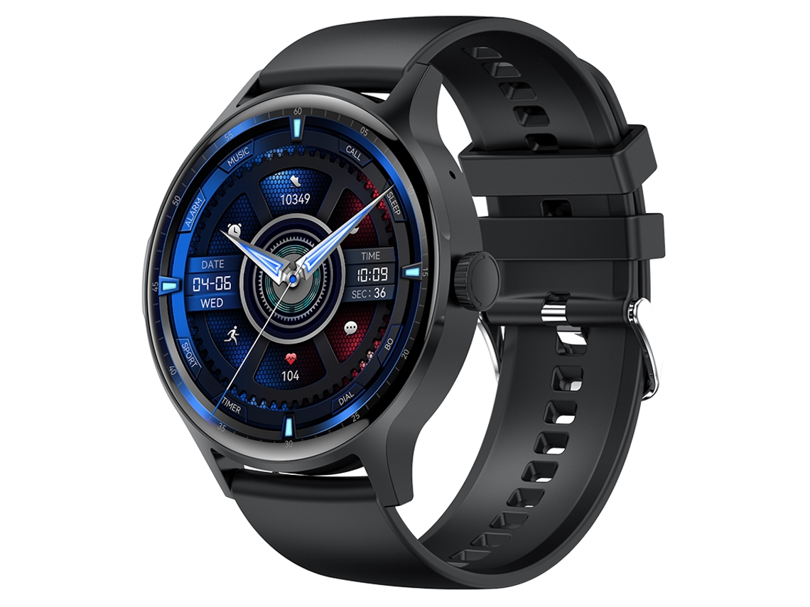 Reloj inteligente con pantalla AMOLED de 1,43 pulgadas, resistente al agua y con 100 modos deportivos. Mdug (negro)