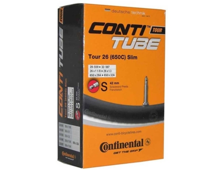 Cámaras de Aire CONTINENTAL Tour Slim Presta 42 Mm (26 - 650C´´)
