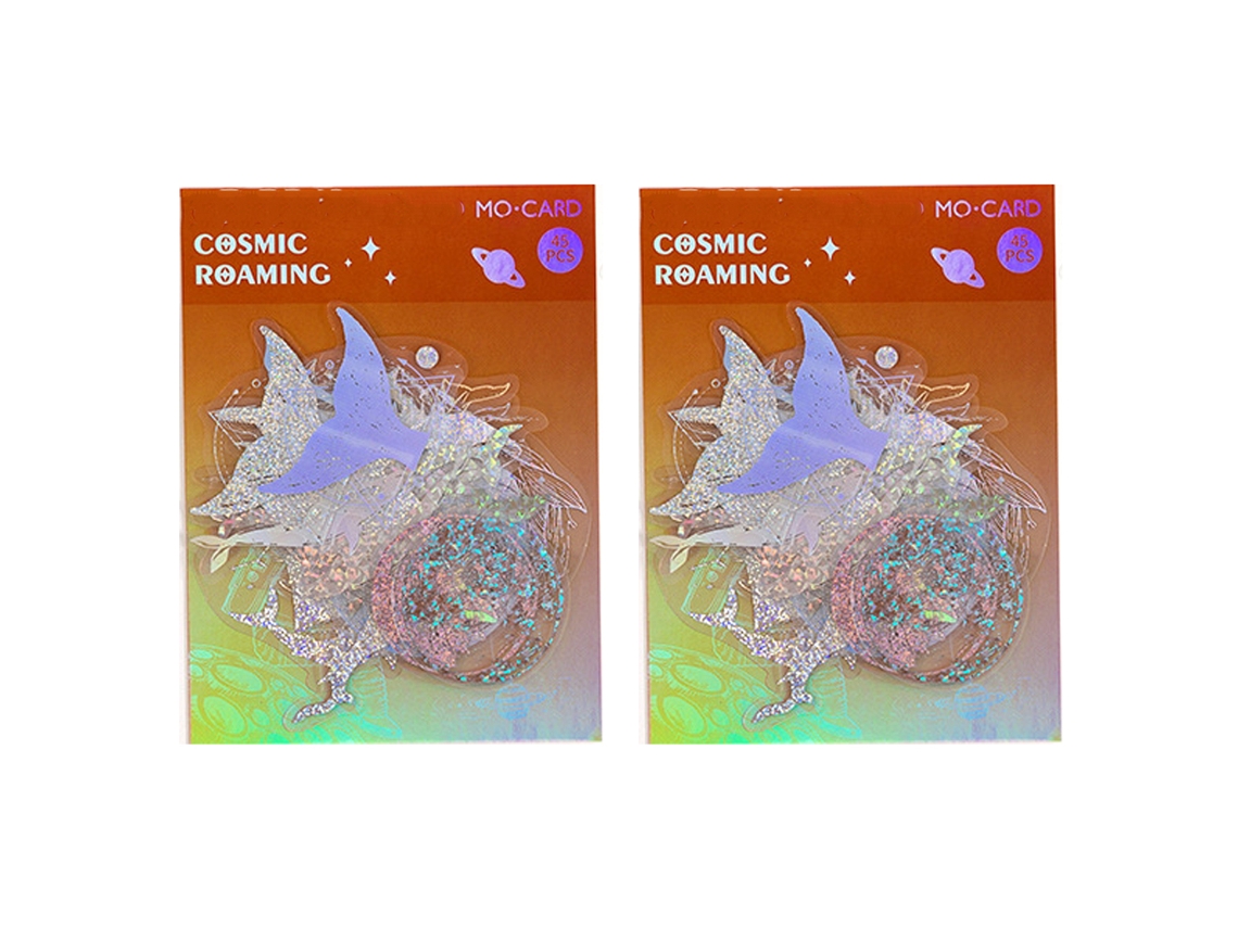 90 pegatinas holográficas, brillantes y transparentes para álbumes de recortes. NEVEANCE