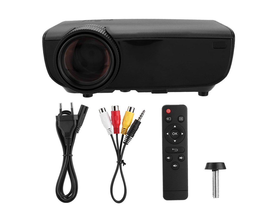 Proyector para oficina en casa compatible con computadora y TV
