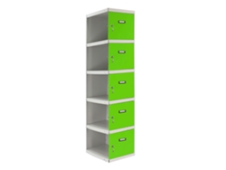 Simonlocker Profesional Desmontable 5 Puertas 1/5 300 Adicional Gris/Verde SIMON RACK