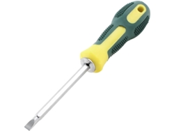 Destornillador Phillips CHABERLU (F5781b78a78adddfe88ed6e92d866f2c) con mango de plástico verde y amarillo de 5,8 mm con ranura.