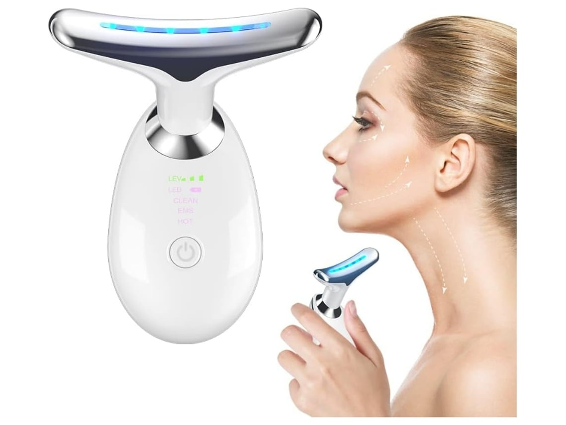 Masajeador facial Yunzii Ay 1688 para el cuidado de la piel, lifting facial, mejora la piel, suaviza y reafirma, blanco