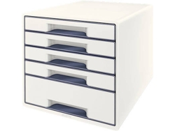 Archivador LEITZ WOW Cube 5 Cajones Blanco (36.3 x 27 x 28.7 cm)