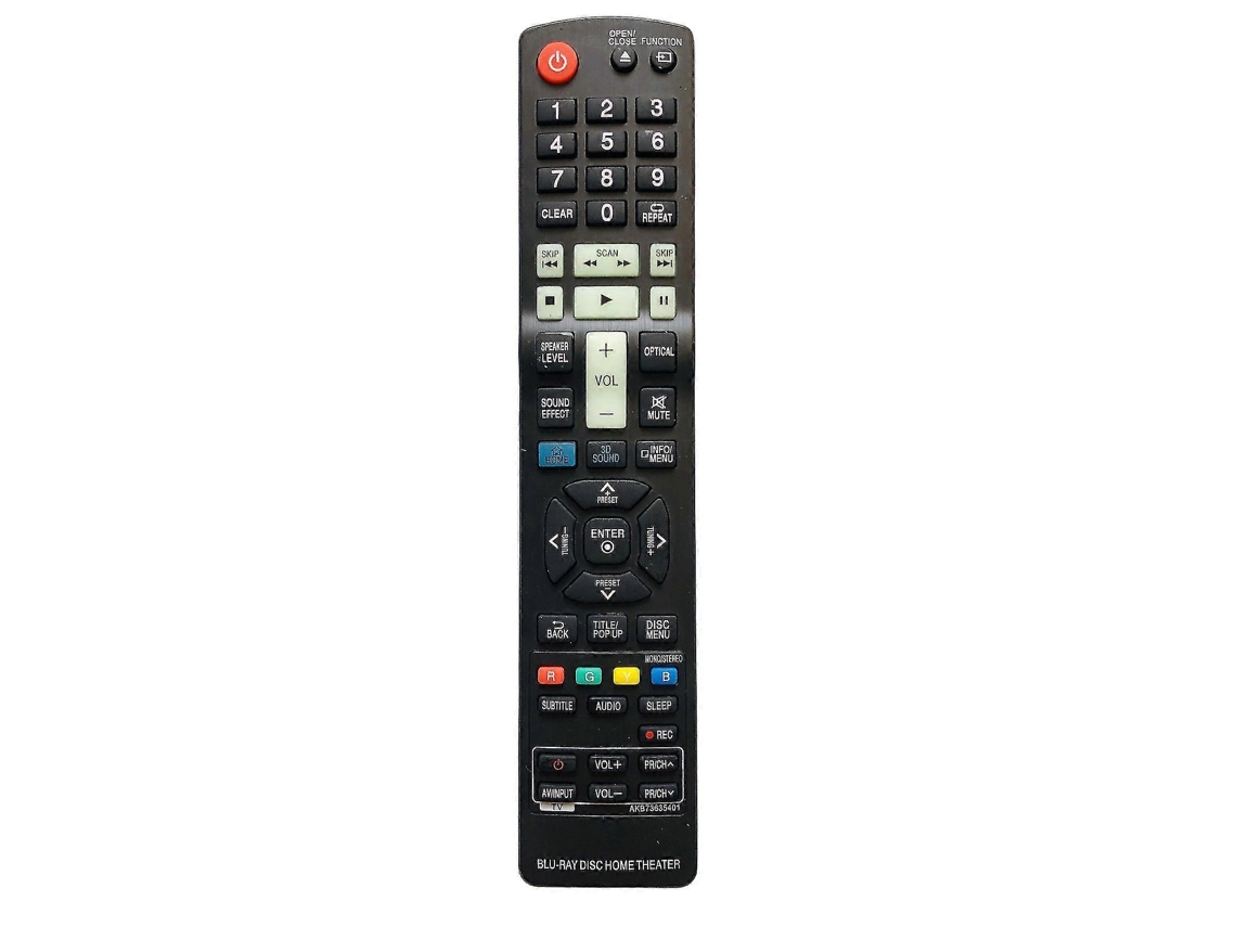 Control remoto Akb73635401 para el sistema de cine en casa inalámbrico LG Vayotoy con Blu-ray 3D