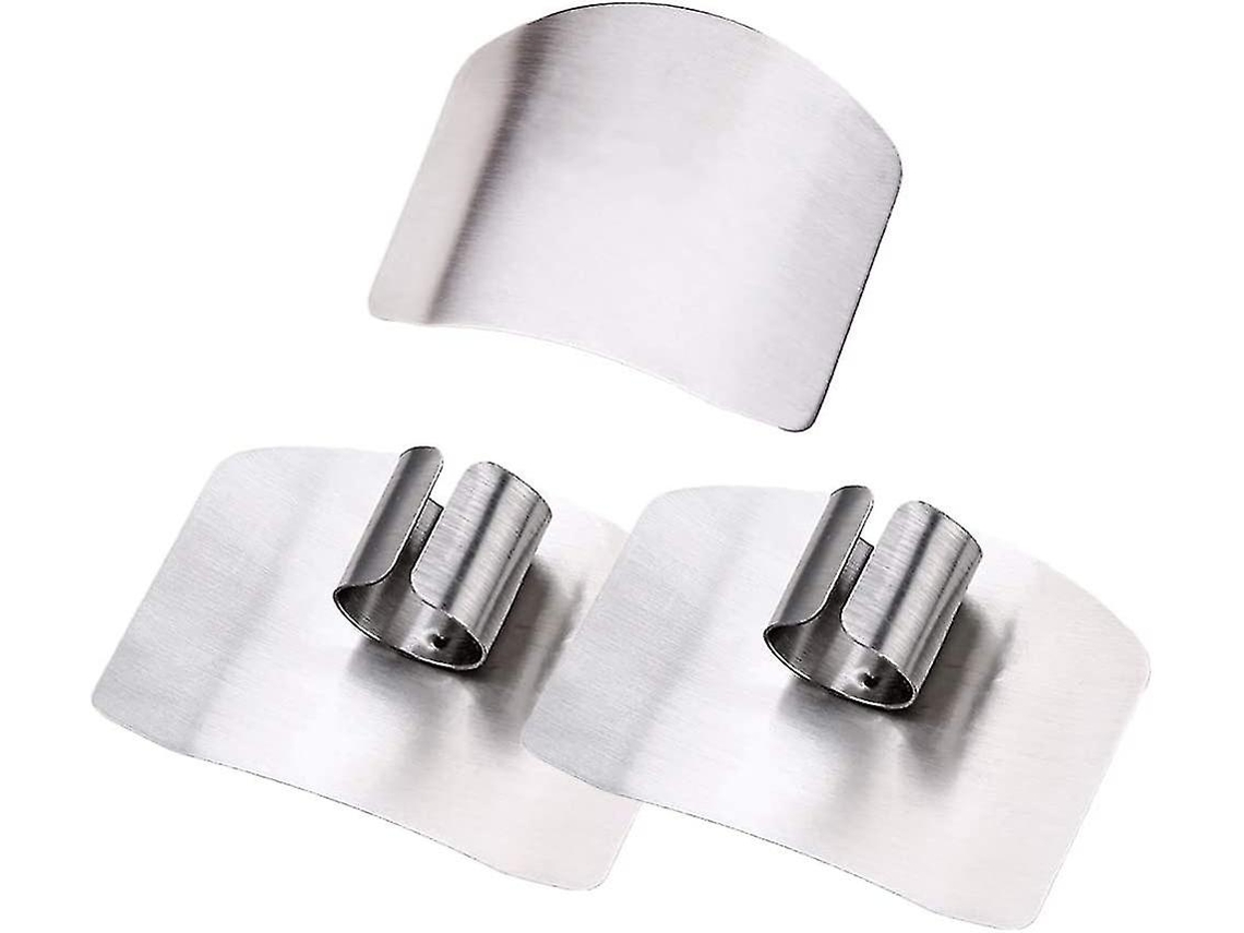 3 Protectores De Dedos De Acero Inoxidable Para Cortar Y Picar Herramientas De Cocina Evitar Lesiones