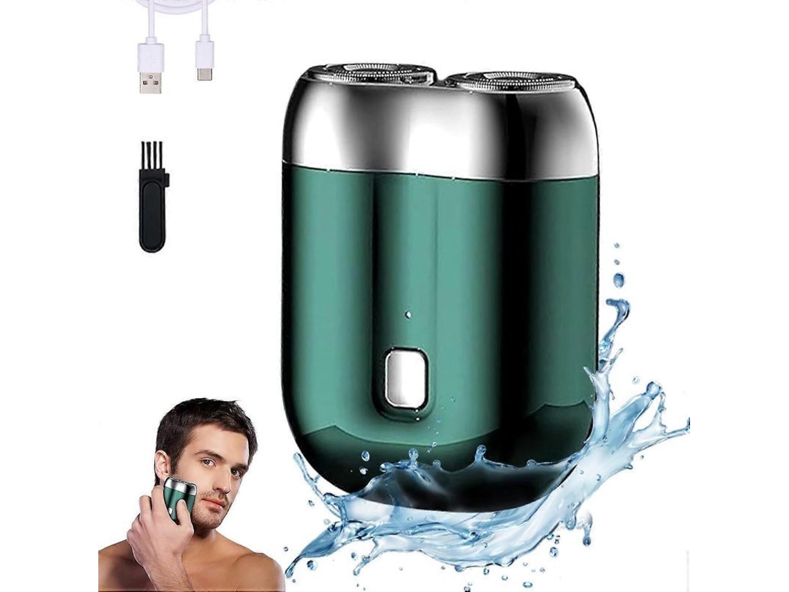 Afeitadora Eléctrica Para Hombre, Nueva Afeitadora Eléctrica Portátil Recargable 2025, Dos Cabezales, Resistente Al Agua.