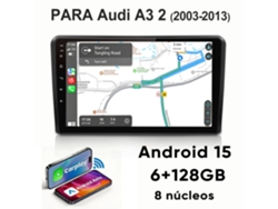 Autorradio HEXINEX de 9 pulgadas, Android, 6GB+128GB, compatible con Wi-Fi, Bluetooth y GPS.