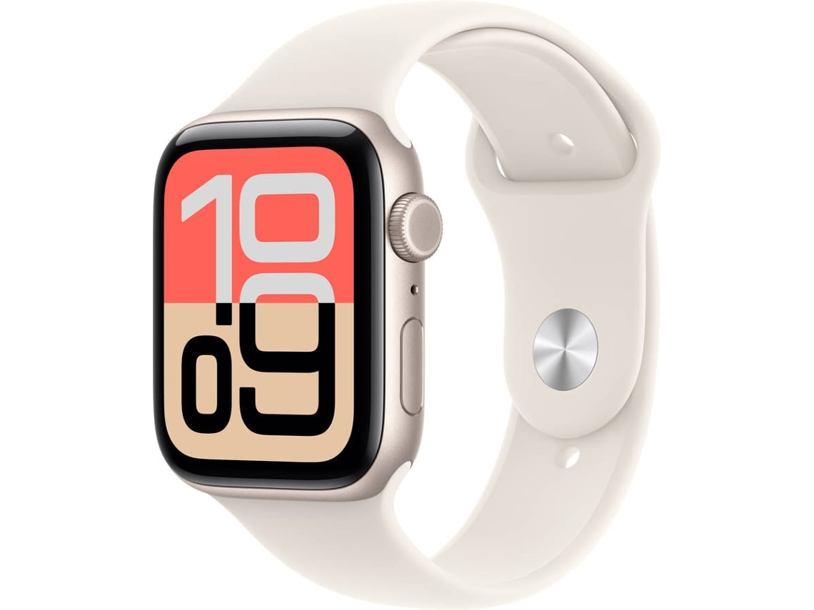  APPLE Watch SE 3 GPS + Cellular 44 mm Blanco Estrella Aluminio con Correa Deportiva Blanco Estrella (Tamaño M/L)