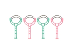 4 piezas de afeitadoras de resorte de plástico para bicicletas eléctricas Ly para mujer (rosa y verde)