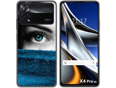 Carcasa para Xiaomi Poco X4 Pro 5G TUMUNDOSMARTPHONE Dibujos Ojo Multicolor