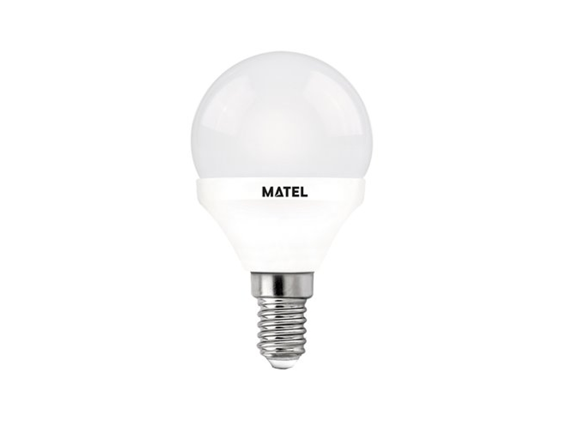 Bombilla LED Esférica Fría Matel E14 5w (3 Intensidades)