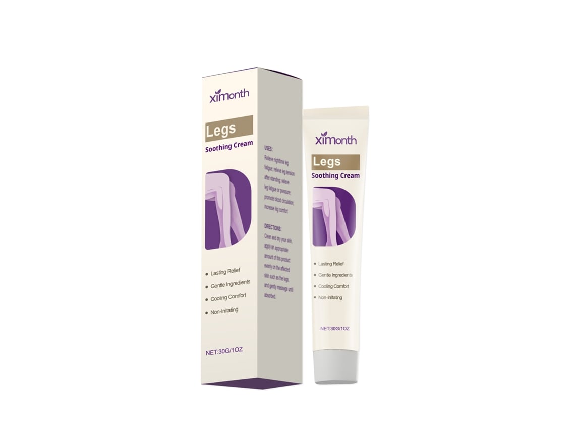 Crema para aliviar el dolor de piernas con alivio rápido y eficaz.