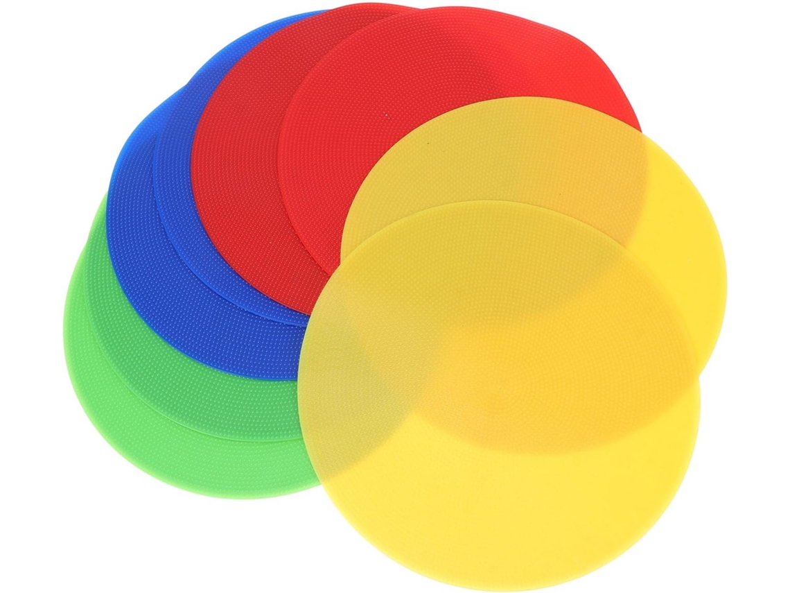 Juego De 8 Marcadores Circulares En Rojo, Azul, Amarillo Y Verde.