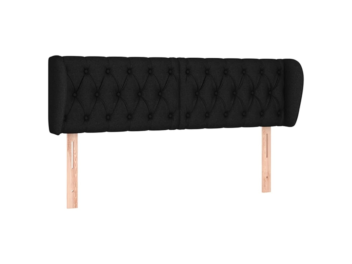 Maison Exclusive - Cabecero De Tela Negro 147x23x78/88 Cm