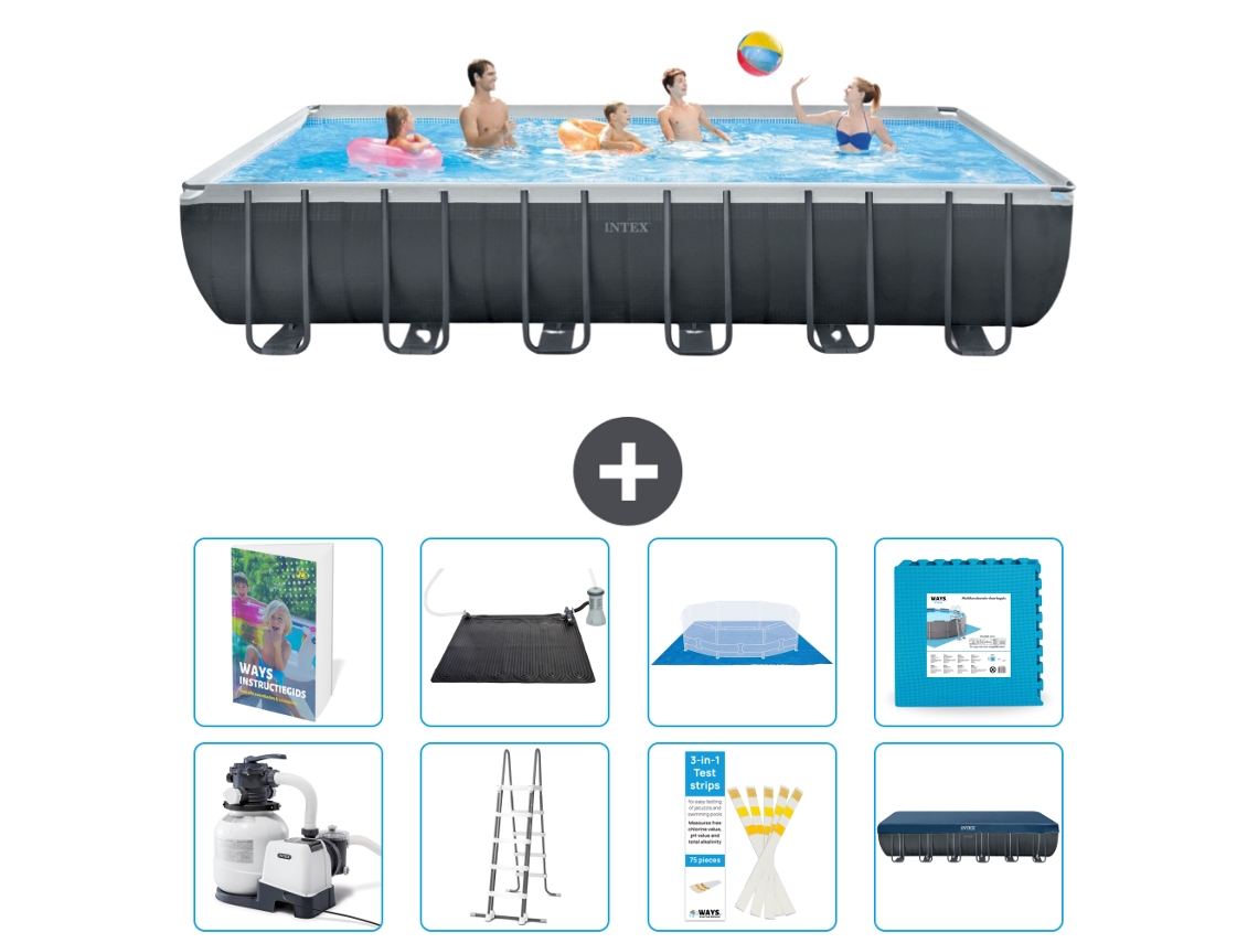 Intex Piscina Ultra Xtr Retangular - 732x366x132 Cm - 9-peças S621