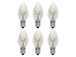 Rebe-10 Bombillas E12 220-240v 10w C7 Incandescente Transparente 2700k Luz Cálida Filamento De Tungsteno Para Hogar Azul Marino
