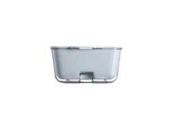 Cesta de drenaje multifuncional de doble capa, cesta de plástico para frutas, contenedor de frutas para refrigerador, amarilla.