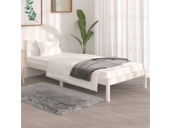 Cama Individualcama Para Adultosestructura De Cama Individual Sin Colchón Blanco 90x190 Cm Wsd47283