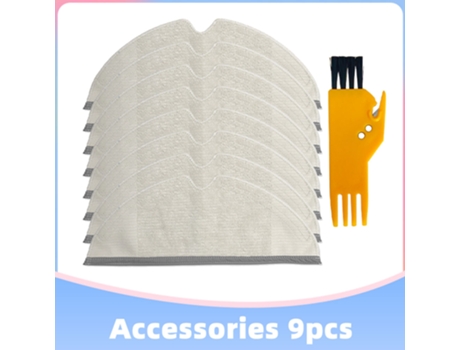 Paño de mopa lavable de alta calidad y cepillo de limpieza Universal para Xiaomi Roborock Mi Robot 1 2 1S aspiradora S4 S5 S6 S50 S60