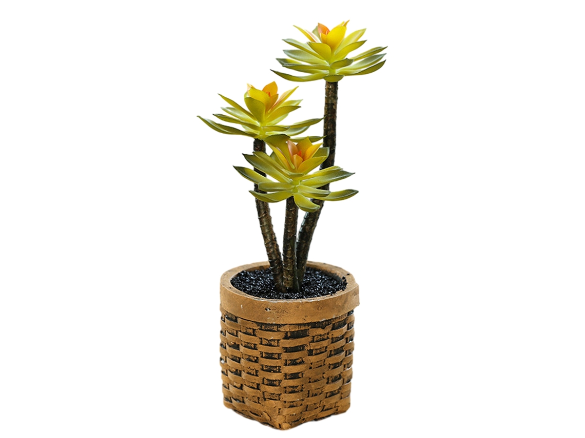 Suculentas artificiales, bonsáis, decoración creativa del hogar, plantas artificiales en macetas. NEVEANCE