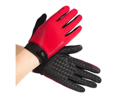 Guantes de ciclismo transpirables de verano, guantes de dedos completos para deportes al aire libre, rojo/m Gertiz
