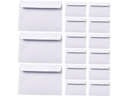 Paquete De 100 Sobres Blancos Lisos De Papel Resistente Con Cierre Autoadhesivo Seguro.