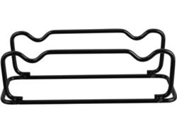 Gran soporte antideslizante de hierro negro para mancuernas, ideal para el fitness, los deportes y el uso doméstico.