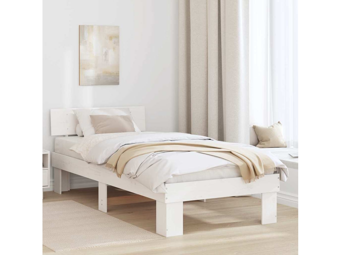 Maison Exclusive - Estructura De Cama 100 X 200 Cm Madera De Pino Macizo