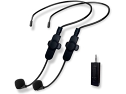 Conjunto De Micrófono Inalámbrico, Auriculares Duales De 2,4 Ghz, Mini Micrófono Portátil Apto Para Auriculares Duales.