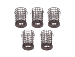 Jaula Para Cebo De Pesca Ligera De Metal Resistente Rápido Hundimiento 50g 5pcs Cesta Trampa Alimentadora