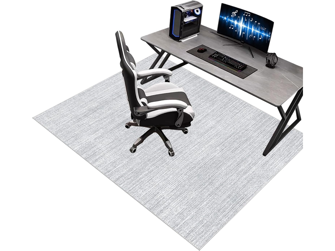 Alfombrilla Silla Gaming, Oficina, Protectora Antideslizante Tela Ruedas, Sillón, Debajo, 70 X 80 Cm
