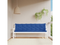 Cojines para banco de jardín, 2 unidades, 200x50x7cm, tela Oxford azul HARLANV1