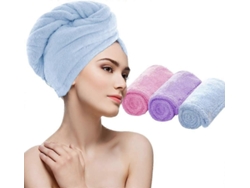 Toalla de microfibra para secar el cabello, turbante mágico con botón, gorro de ducha de secado rápido para mujeres y niños. Rosewell