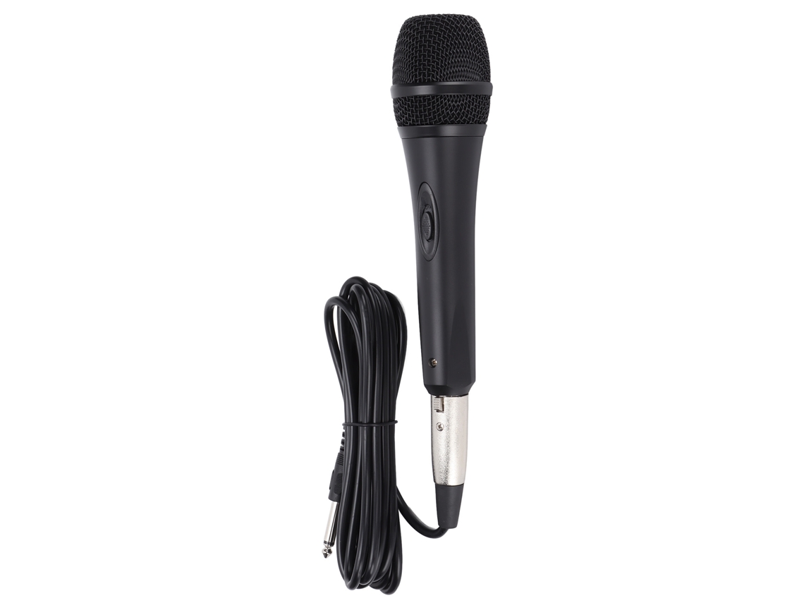 Microfone Dinâmico De Mão Com Fio Metal Para Karaokê Em Casa, Singing, 6,35mm, 3m, Anti-ruído
