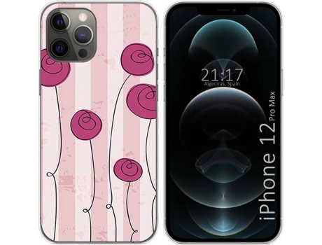 Carcasa iPhone 12 Pro Max (6.7) TUMUNDOSMARTPHONE Flores Vintage Multicolor